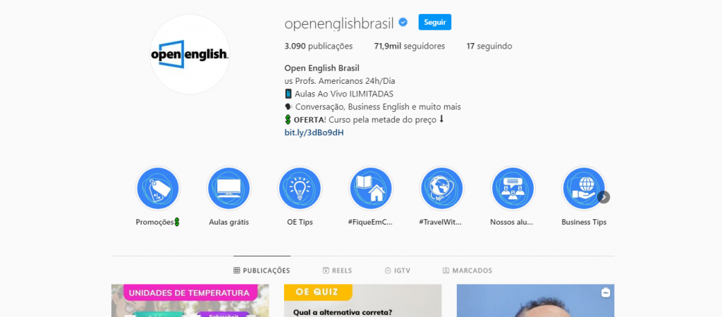Open English - Open English Valores