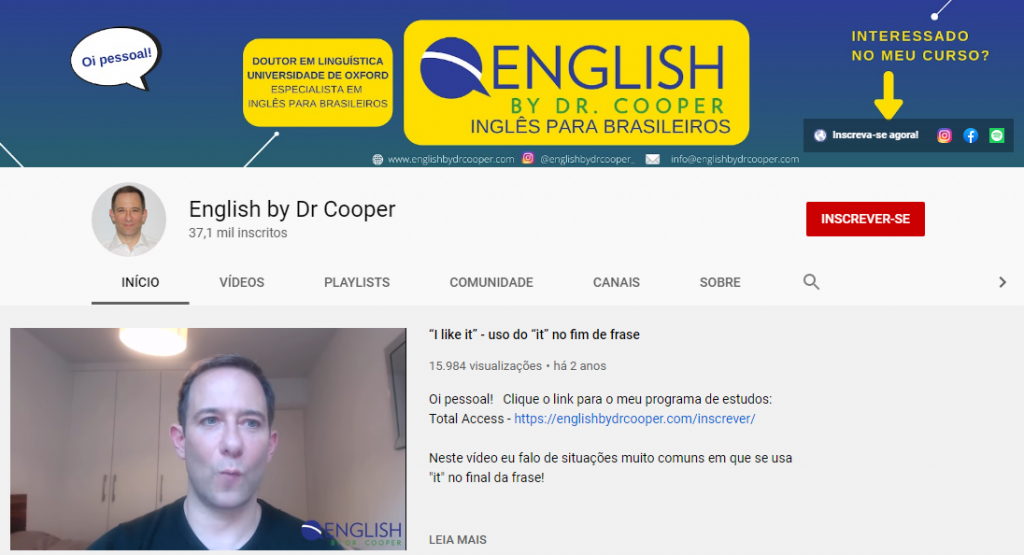 como fala pronuncia em ingles · English by Dr. Cooper