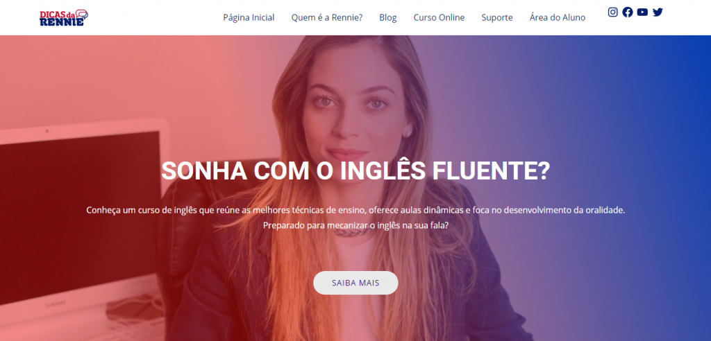 Cursos Online – Inglês com a Rennie