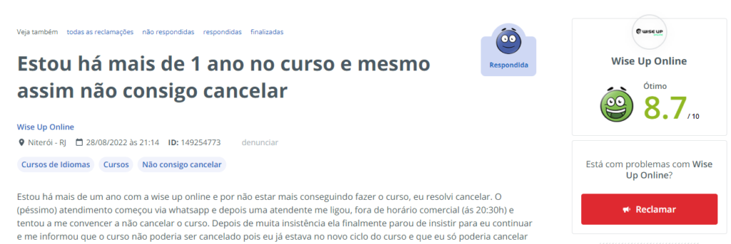 reclamação 2
