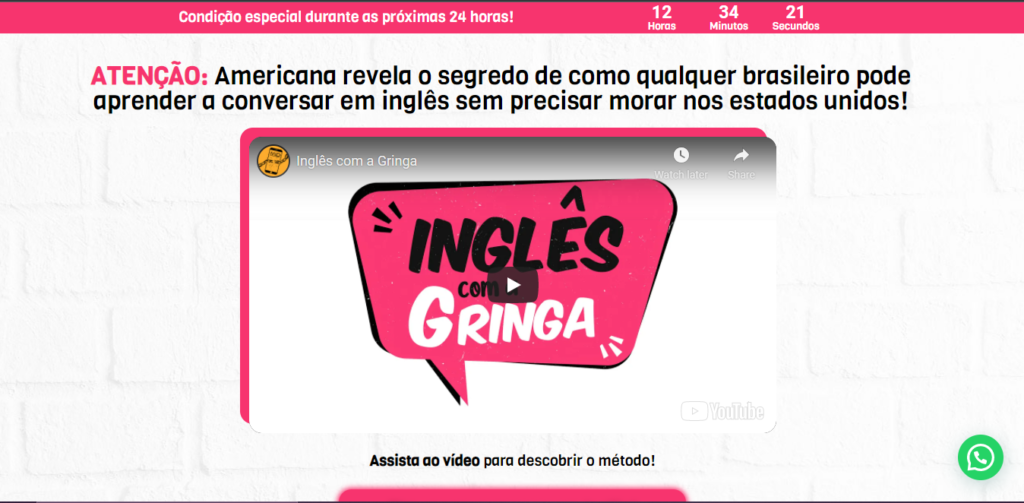 inglês com a gringa 1
