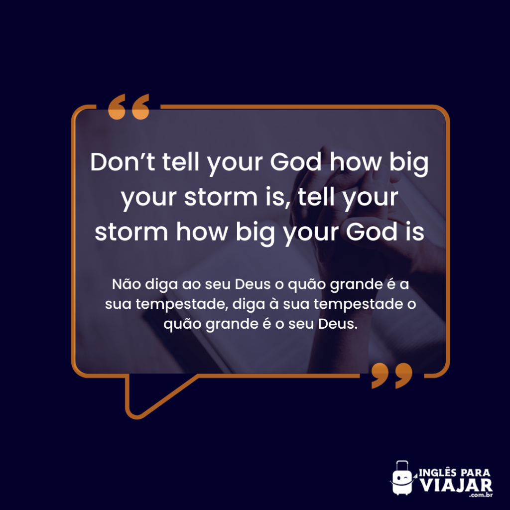 100 frases de Deus em inglês com tradução! Inglês para viajar