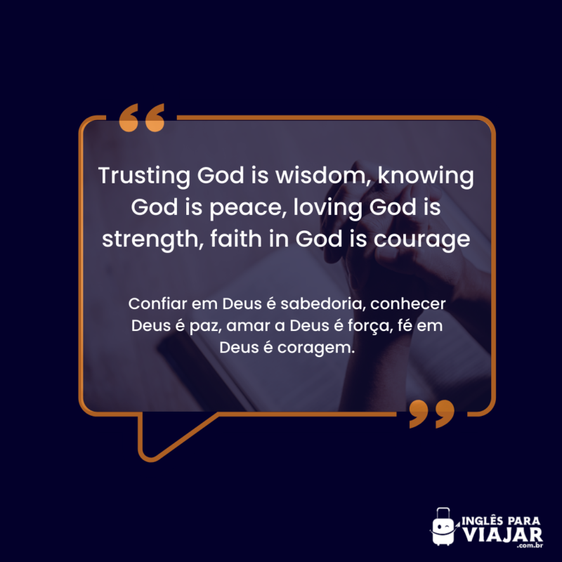 100 frases de Deus em inglês com tradução! Inglês para viajar