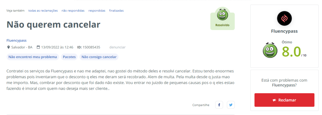 reclamação 7
